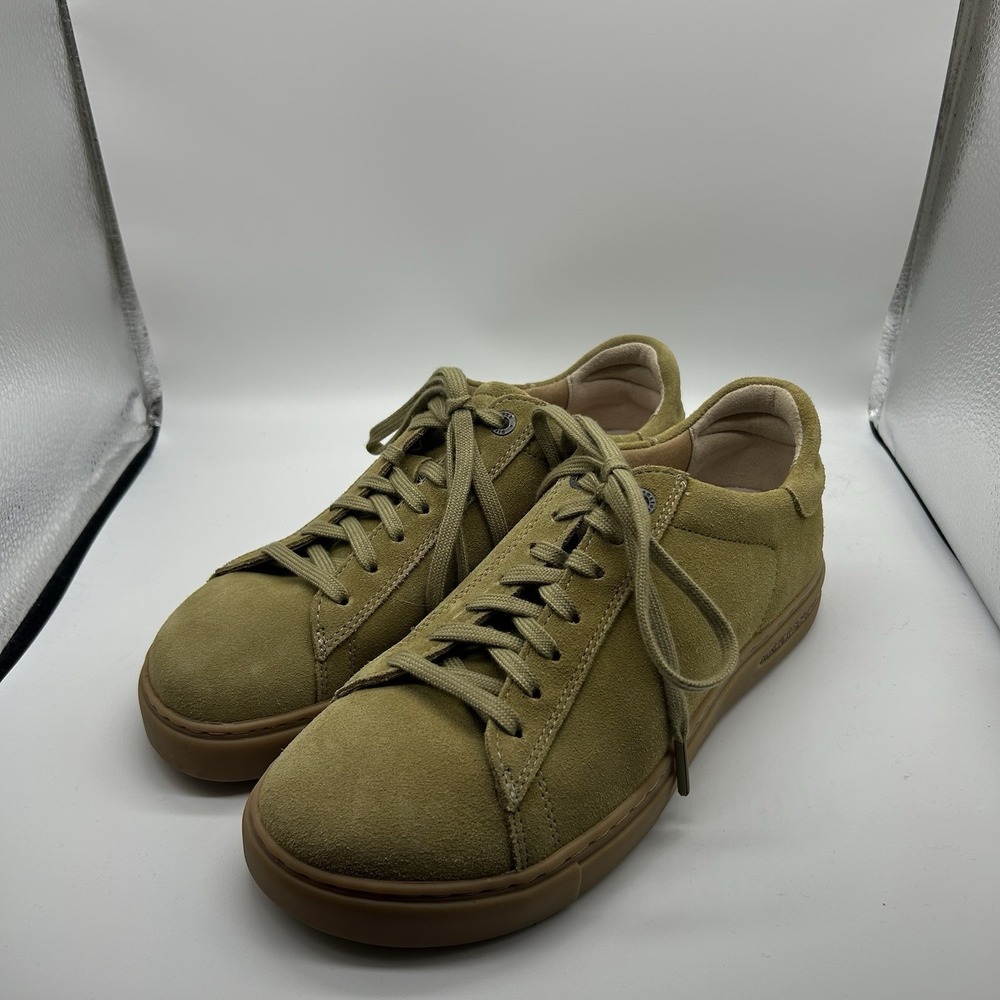 Birkenstock Bend Low Women's 38 US 7 Khaki Suede Leather Sneaker Casual Comfort